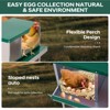 Chicken Nesting Boxes, Two-Tier Metal Chicken Egg Laying Box,Large Vented Holes for Egg Collection - 3 of 4