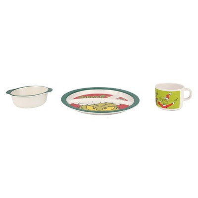 The Grinch 3 PC Bamboo Mealtime Set 