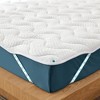 Waterproof Mattress Protector, Mattress Pad with Elastic Straps and Buttons Fits to 6-18 Inch - 3 of 4