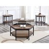 VYNXARIA Hexagon End Table in Brown - Unique and Stylish Accent Table for Living Room, Bedroom, or Office Decor - 2 of 4
