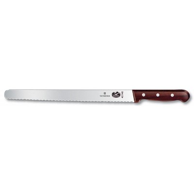 Victorinox Forschner Serrated Stainless Steel Roast Beef Slicing Knife with Rosewood Handle, 12 Inch