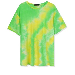 Lars Amadeus Men's Summer Tie-Dye Design Tee Short Sleeves Hip Hop Printed T-Shirt - 1 of 4