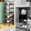 5-Tier Metal Rolling Storage Cart with Wheels and Handle, Multi-Functional Movable Organizer Trolley for Kitchen, Office, Living Room - 3 of 4