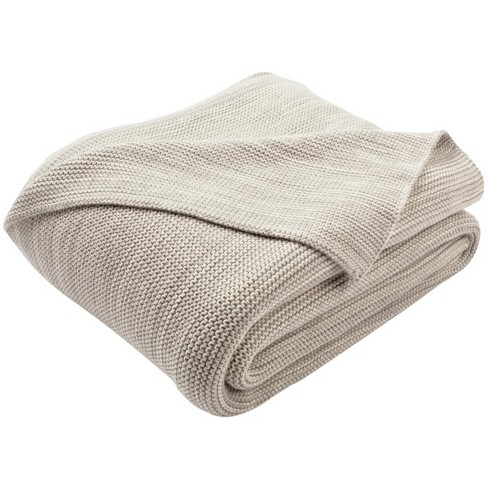 Loveable Knit Throw Blanket - Light Grey/natural - 50