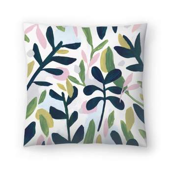 Americanflat Botanical Into The Forest I By Pi Creative Art Throw Pillow