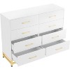 Garvee 8 Drawer Dresser for Bedroom - Elegant Chest of Drawers & TV Stand with Lacquered Finish, Space-Saving Design - 2 of 4