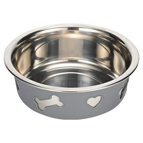 Hand Painted Stainless Steel Extra Large Dog Bowl