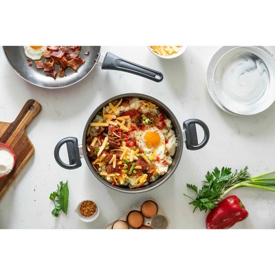 Charcoal Nonstick Aluminum 4.7-Qt Dutch Oven with Lid