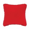 C&F Home 8" x 8" Christmas Peek-A-Boo Elf Face on Red Background Small Petite Accent Hooked Throw Pillow - 2 of 4