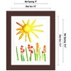 Americanflat Kids Artwork Picture Frame with Lead Free Shatter Resistant Glass - Mahogany - 3 of 4