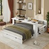 Polibi 4-in-1 Smart Daybed with Pull-Out Bed, Foldable Desk & Storage Drawers - 2 of 4