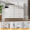 39" Fabric Drawer Dresser, Modern Dresser with Charging Station, Chest of Drawers with 9 Drawers and Shelf, Tv Stand Dresser - 4 of 4