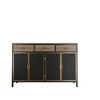 ORRD 48" Modern 4-Door Sideboard with 3 Drawers, Freestanding Storage Cabinet for Living Room, Office, Bedroom - 3 of 4