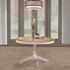 Hillsdale Furniture Bayberry Round Dining Table White: 44" Wood Pedestal, Seats 4, Matte Finish - 2 of 4