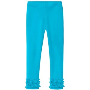 City Threads USA-Made Girls Soft Cotton Ruffle Leggings - 1 of 4