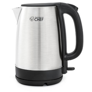 COMMERCIAL CHEF Cordless Glass Kettle 1.7L - 1 of 4