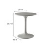 Modway Esme Concrete Side Table - Outdoor Patio Accent Table with Cylindrical Design and Modern Minimalist Look - 4 of 4