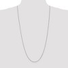 Black Bow Jewelry 1.3mm 10k White Gold Solid Box Chain Necklace - 2 of 4