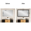 Amanti Art Mirror Makeover Bathroom Mirror Frame Border Kit - Fully Assembled Peel and Stick Frame - Mirror NOT Included - Shipwreck  Narrow Trim - 4 of 4
