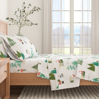 100% Cotton Christmas Flannel Sheets - Great Bay Home
