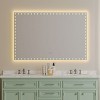 LED Bathroom Mirror With Lights Backlit RGB Color Changing Lighted Mirror Wall Dimmable Anti-Fog Memory Rectangular Vanity Mirror-The Pop Home - 3 of 4