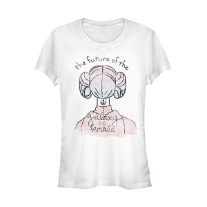 Juniors Womens Star Wars Princess Leia Future is Female T-Shirt - 1 of 3