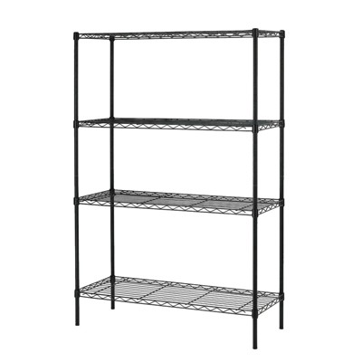 HONGGE 4-Tier Storage Shelves Wire Shelving Units 1000lbs Weight Capacity