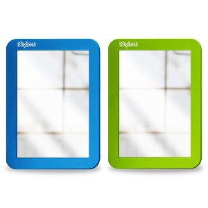 Playbees Magnetic Locker Mirrors 2 Pack (Blue and Green) - 1 of 4