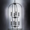 Urban Ambiance Luxury Modern Farmhouse Chandelier 33''H x 18''W,  Midnight Black Finish,  Armidale Collection, UHP3979 - 4 of 4