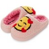 Kensie Slippers for Girls Smiley Face Slipper Shoes for Kids - Cute Slipper with Smile and Love Face Patch for Little Kid/Big Kid - 4 of 4