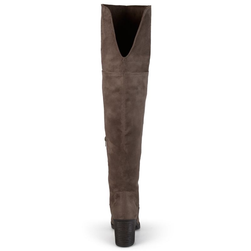 Journee Collection Womens Sana Stacked Heel Over The Knee Boots, 4 of 11