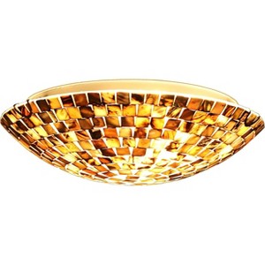 Chloe Lighting Crown Mosaic-Style 2 Light Ceiling-Flush Fixture 12" Wide - 1 of 4