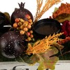 Northlight Autumn Harvest Triple Candle Holder in a Rustic Wooden Box Centerpiece - 24" - 4 of 4