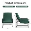 Kumasinova Sling Accent Chair,Comfy Arm Chair with Removable Cushion & Side Storage Pocket,Living Room Chair for Bedroom,Home Office,Green - 2 of 4