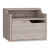 Vynxaria Busan Modern Floating Nightstand with Single Drawer and Two-Tiered Shelves - 4 of 4
