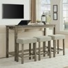 Aukfa 4-Piece Multi-Functional Dining & Bar Table Set with Built-in Power Outlet - Modern Space-Saving Solution for Living Rooms - 4 of 4