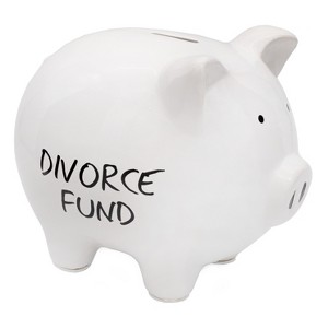 Decorae Divorce Fund Piggy Bank; Gag Gift and Divorce Party Prop - 1 of 4