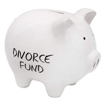 Decorae Divorce Fund Piggy Bank; Gag Gift and Divorce Party Prop