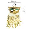 Unique Bargains Veiled Half Face Party Mask 1 Pc - 2 of 4