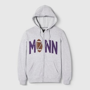 Adult MINN Pigskin Hooded Sweatshirt - Awake Heather Gray M, Adult Unisex, Size: Medium