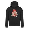 Everyday Kids Christmas Collection Red & Gold Painted Tree Girls Pullover Hoodie – Holiday Sweatshirt - 2 of 4