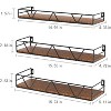 Attop Floating Shelves Set of 3, Home Wood Wall Shelf, Farmhouse Shelf for Bedroom, Wall Mounted Floating Shelf for Living Room - 4 of 4