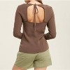 Women's Reagan Ribbed Open Back Sweater - WISHLIST - 2 of 2