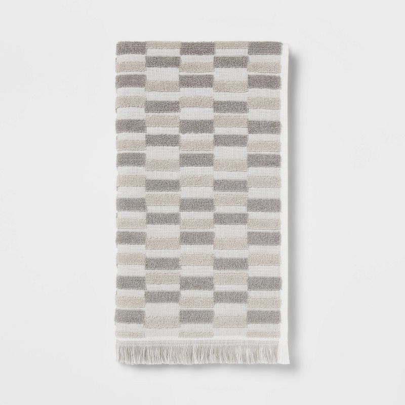 Checkerboard Towel Gray/White - Threshold™, 1 of 5