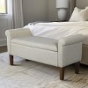 CAVINAS Storage Bench Ottoman with Storage Upholstered Ottoman Bench - 3 of 4