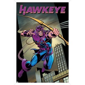 Trends International Marvel - Hawkeye - Hawkeye Freefall #1 Framed Wall Poster Prints - 1 of 4