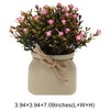 Unique Bargains Artificial Plants Baby's Breath in Pot Plastic 3.94"x3.94"x7.09" 1 Pc - 3 of 4
