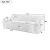 81" Cloud Compression Sofa Lazy Boy Sofas Curved Couch Sofa Minimalist Design 3-Seater Sofa For Living Rooms,Bedrooms,Apartments-Cuddlewood - 4 of 4