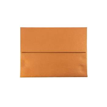 JAM Paper A2 Metallic Invitation Envelopes 4.375 x 5.75 Stardream Copper V018251I