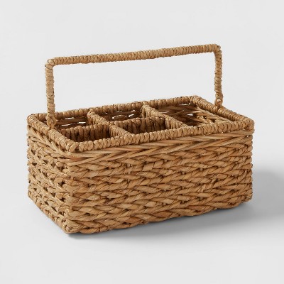 Chunky Seagrass Woven Utensil Caddy Beige - Threshold™